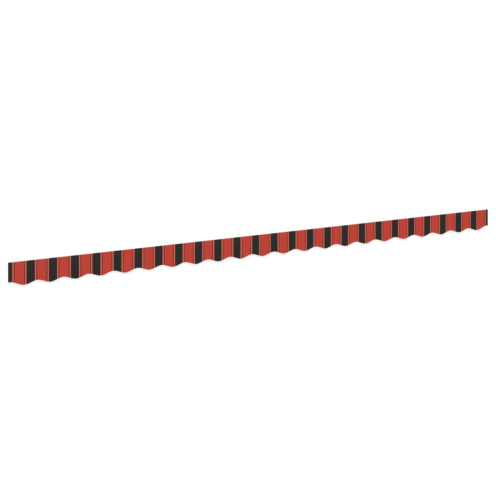 Tissu De Remplacement De Cantonnière D'auvent Rayure Bordeaux Item 12070216