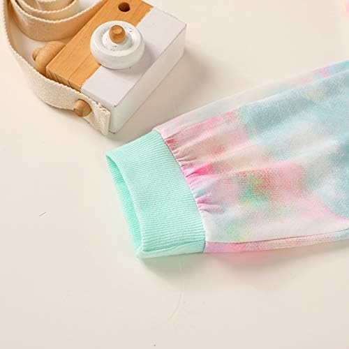 GuguBird Toddler Baby Girl Boy Tie Dye Outfit Set Long Sleeve