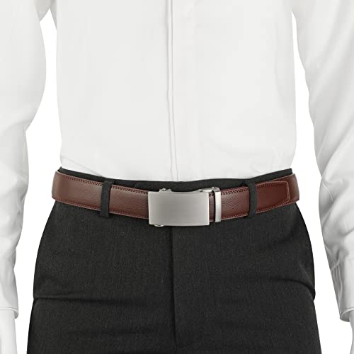 Image of Lavemi Men's Real Leather Ratchet Dress Casual Belt, Cut to Exact Fit,Elegant Gift Box