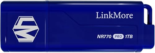 LinkMore NR770 - Unidad flash USB 3.2 Gen2 de 1 TB, velocidad de lectura de hasta 1000 MBs, velocidad de escritura de hasta 800 MBs, unidad de pulgar
