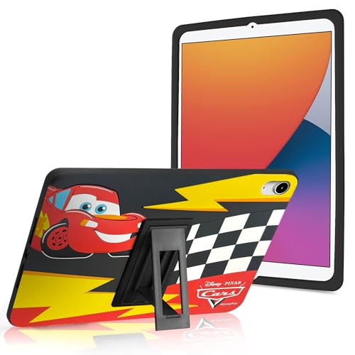 Image of Disney Cars Kids iPad Case - 10.9 Inch Case for iPad 10th Generation (2022) & A16 11th Generation 11 inch (2025) - Tablet Cover with Stand, Shockproof Silicone Protector