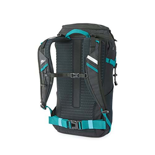 Image of High Sierra Pathway 2.0 Backpack with Hydration Storage Sleeve, for Hiking, Biking, Camping, Traveling, Black, 30L