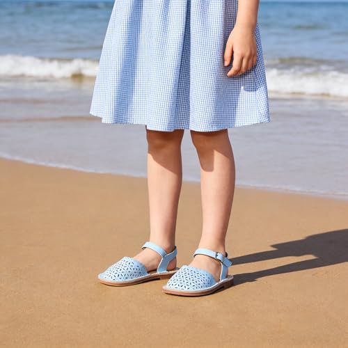 Image of Flaryzone Girls Sandals Closed Toe Summer Flats Dress Sandals Shoes Toddler /Little Kid