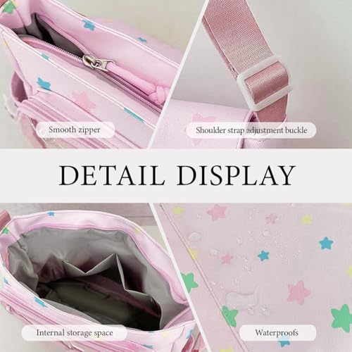 Kawaii Ita Bag Messenger – Japanese Crossbody Purse with Cute Plush Dolls & Pendant, Gift Women Her4