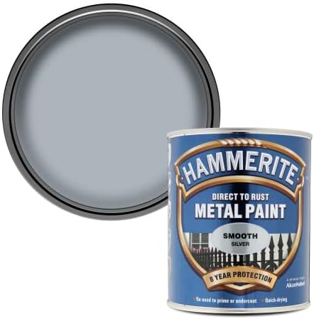 Hammerite Direct to Rust Metal Paint - Smooth White Finish 750ML