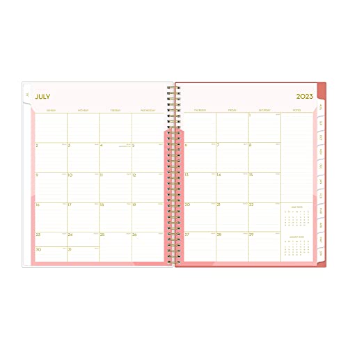Blue Sky 2023-2024 Academic Year Weekly And Monthly Planner, 8.5" X 11", Flexible Cover, Wirebound, Cali Pink (130619-A24) #TOP2