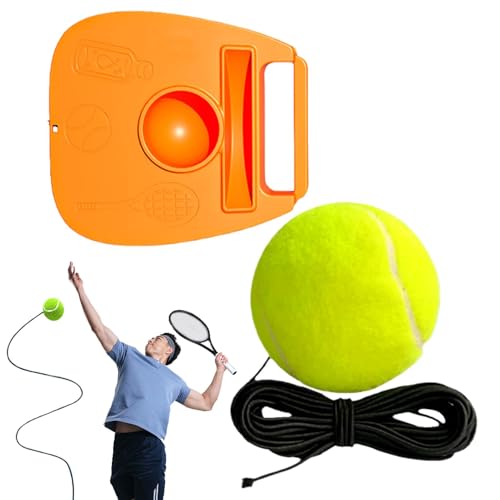 Jiimhte Entrenador de pickleball, pelotas de rebote de entrenador de tenis, rebote de práctica de tenis con cuerda, entrenador de pickleball para un jugador, equipo de entrenamiento de tenis