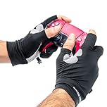 ONISSI Pro Gaming Gloves Sweaty Hands Sim Racing Gloves Gamer Gloves for Grip PS4/PS5/Xbox/PC/VR/Sim Racer