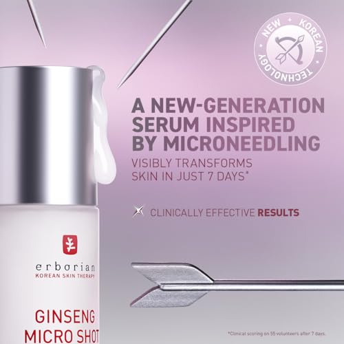 Image of Erborian Ginseng Micro Shot Serum, Microneedling Treatment, Korean Skincare