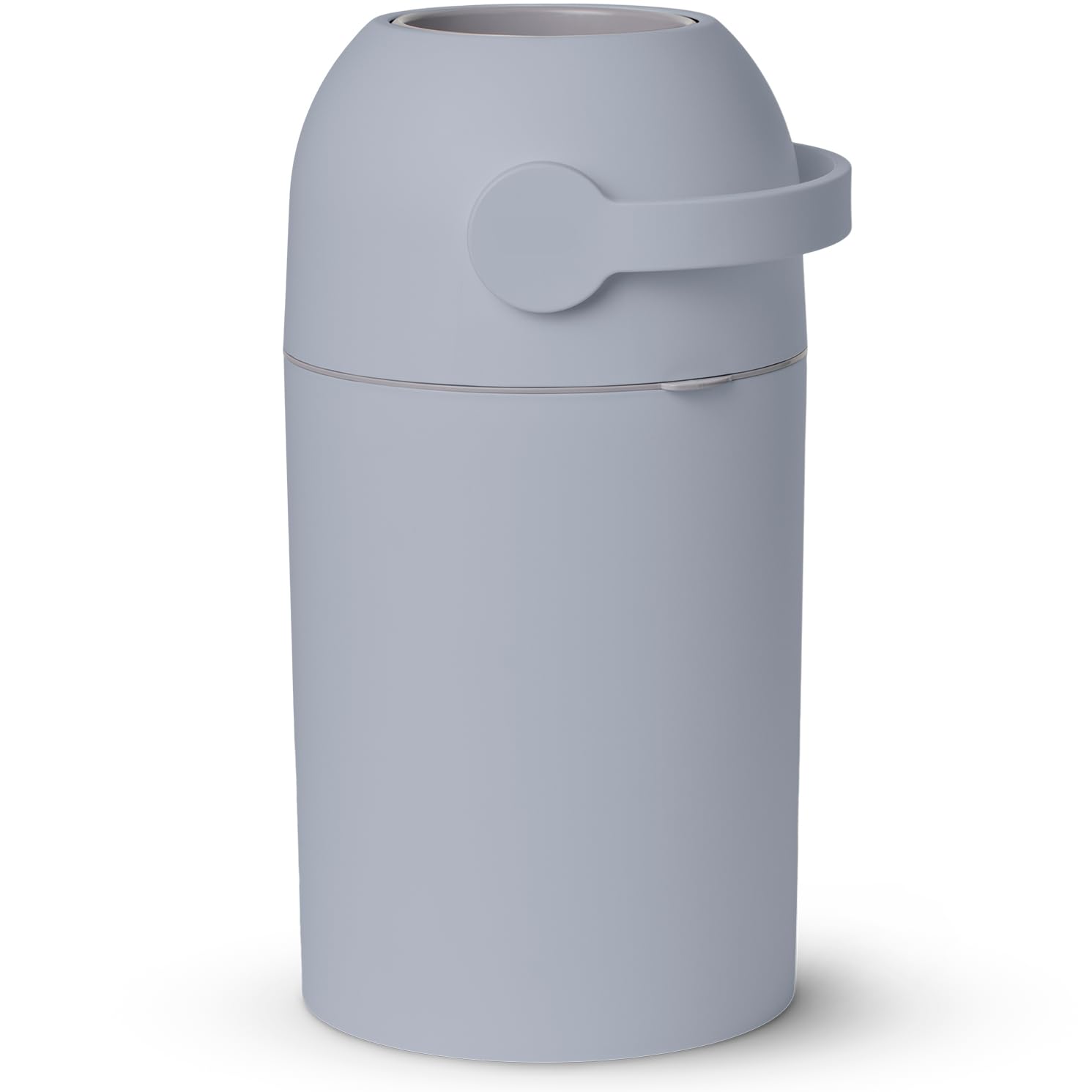 Cubo de pañales para bebé, sistema patentado de parada de olores, utiliza cualquier bolsa de basura, palanca con una mano libre, rollo de bolsa incluido (azul hielo)