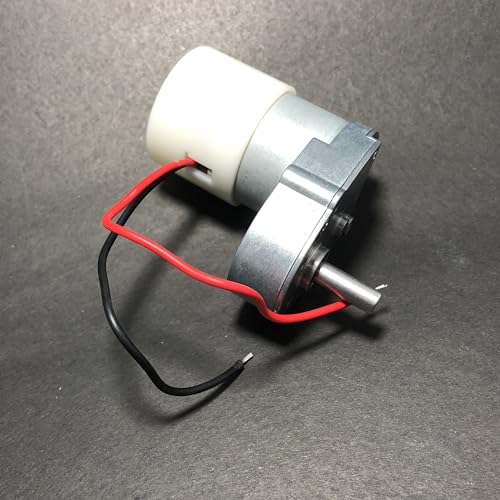 Image of ROBOWAY 7-Type Full Metal Gearbox Gear Motor DC 3V-12V 16RPM-65RPM Slow Speed Micro Reduction Gear L-Shape Motor, 2 Wiring Connecting Without Encoder (Pack of 1)