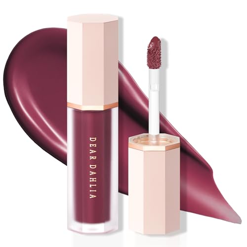 Image of DEAR DAHLIA Petal Drop Liquid Blush (Classy) - US Exclusive Color, Natural Dewy Glow Serum Blush, Buildable & Blendable, Sheer Watercolor Finish, Vegan Korean Makeup for Cheeks, 0.14 oz