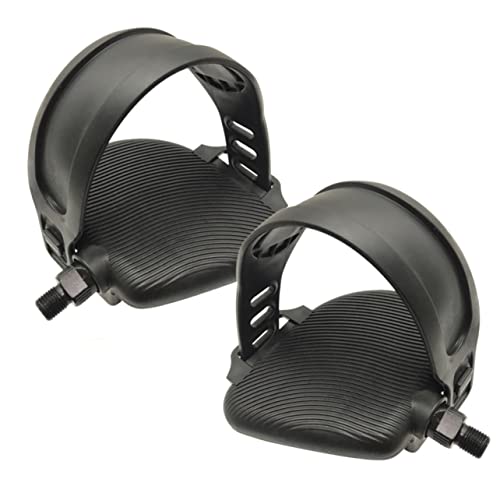 Milisten 1 Par Pedales de Bicicleta estática Accesorios para Bicicletas Accesorio de Pedales de Bicicleta de Carretera Pedal Bicicleta Accesorios Bicicleta Pedal de Bicicleta Caucho Black