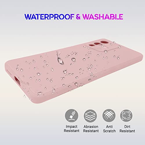 Image of LIRAMARK Silicone Soft Back Cover Case for V23 Pro (5G) / Vivo S12 Pro (5G) (Silicone Pink)