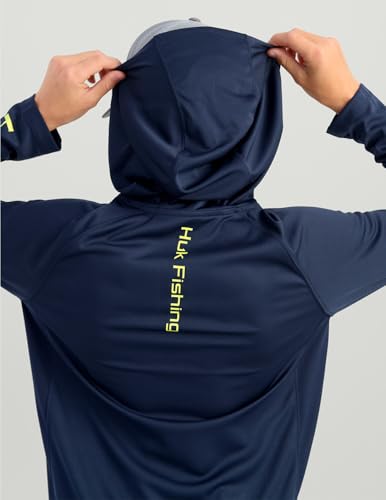 HUK Boys' Pursuit Long Sleeve Graphic Hoodie, Lightweight, UPF Sun Protection, Quick-Drying Fishing Shirt4
