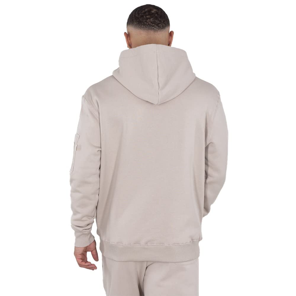 Alpha Industries Organics EMB Hoody Męska bluza z kapturem Organic Beige
