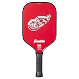 Franklin Sports NHL Detroit Red Wings Pickleball Paddle - Official NHL Team Rackets - USAP (USAPA) Approved Premium Quality Pickleball Paddles - Authentic Team Logos + Colors