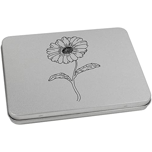 Azeeda 170mm 'Daisy' Metal Hinged Tin/Storage Box (TT00174702)