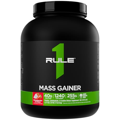 Rule 1 Mass Gainer - High-Calorie Weight Gain Formula with