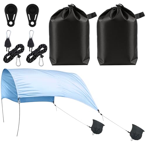 2Set Beach Shade Wind Assist Kit Adjustable Anchor System(Shade Excluded)