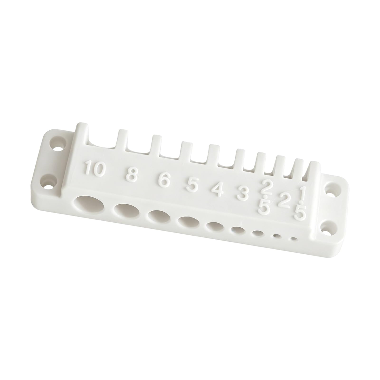 Oxxggkao White Allen Wrench Storage Holder, Wall Mount Tool Organizer With Marked Slots For Garage And Workshop Worktable Setup Allen Wrench Holder Wall Mount Tool Organizer Metric Storage Garage Worktable Workshop