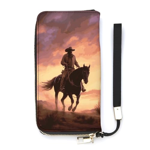 Portefeuille long fin blanc Cowboy West : fini les poches déformées au quotidien