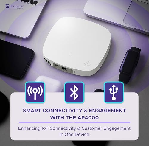 Image of AP4000-WW Tri-Radio Indoor Wi-Fi 6E Access Point - 2.4GHz /5GHz /6GH, Multi-OS Support, Cloud-Managed with ExtremeCloud IQ, High-Density Performance