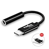 TriLink USB Type C to 3.5mm Audio Headphone Jack Adapter (Hi-Res Audio & Digital Chipset)Aux adapter for Google Pixel 3/2/2XL, Essential, Moto Z2 Force, HTC U11, OnePlus 6/6T/5/5T, Sony Xperia XA2/XZ2