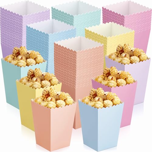 Boîte à popcorn pastel pour éviter le gaspillage lors d'un anniversaire - 2