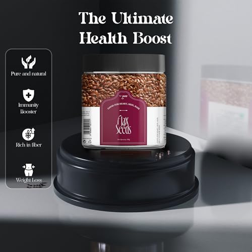 Image of Jivo Flax Seeds | Raw Alsi Seeds for Eating | High in Protein, Iron, & Dietary Fibre | Rich in Essential Nutrients | Ideal for Adding to Smoothies, Salads, Yogurt & Baking | Healthy Snack Option- 200g