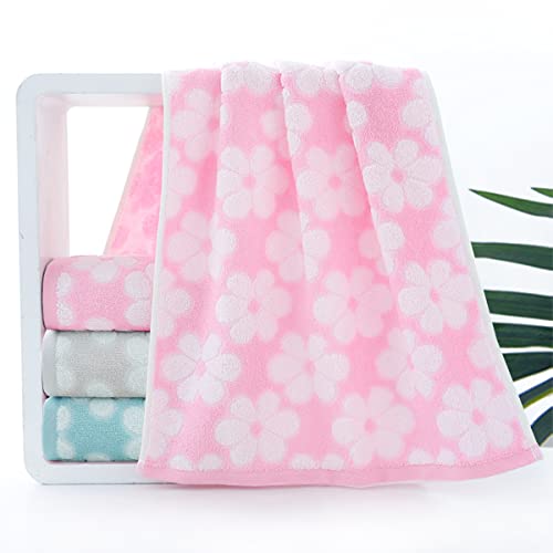 Pidada MJ-209 Hand Towels Set Of 4 Floral Pattern 100% Cotton Soft Absorbent Decorative Towel For Bathroom 13.4 X 29.1 Inch  thumb #2