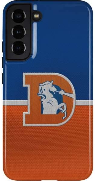 Skinit Pro Phone Case Compatible with Galaxy S22 Plus - Officially Licensed NFL Denver Broncos Large Logo Design