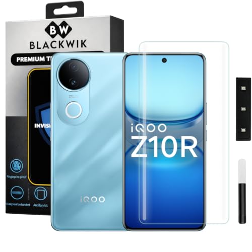 Image of Blackwik UV Curved Tempered Glass for iQOO Z10R 5G | 1-Pack