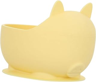 Abaodam 1Pc Tigela De Bebê Com Sucção Tigelas De Sucção De Bebê Tigela De Silicone Utensílio De Silicone Resto Tigela De Comida De Bebê Sucção Prato De Jantar Placa De Bebê Criança Otário
