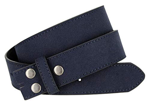 Image of Men's Belt Rounded Edge Heel Bar Buckle Casual Jean Suede Leather Belt 1 1 /2 inch Wide