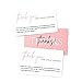 RXBC2011 Thank you for your order Cards Your order made my day Package Insert for online business Pack of 100 pink