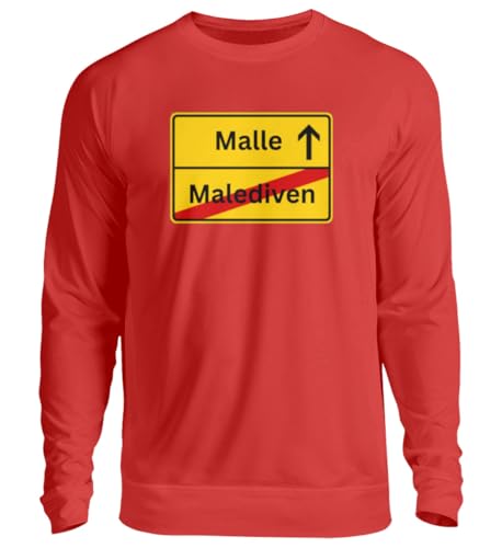 Pull Malle Maldives enterrement de vie de jeune fille en coton confortable rouge S