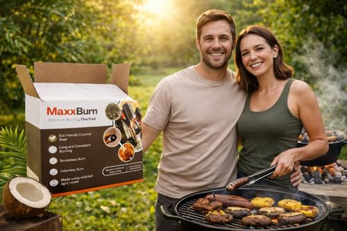 Image of ECOFRIENDLY SMOKELESS Premium Charcoal BRIQUETTES Long Burn, Odorless, Ideal for BBQ Tandoor (2.50 Kg)
