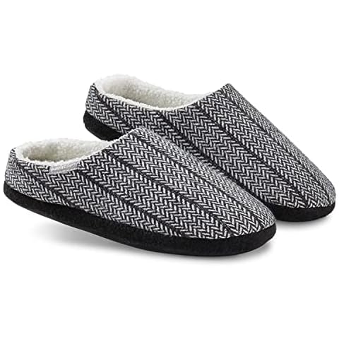 DUNLOP Hausschuhe Herren, gefütterte Pantoffeln Herren Hausschuhe Cover