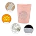 NUOBESTY 6pcs Reusable Cups Party Water Cups Decorative Juice Drinking for Wedding Unbreakable Plastic