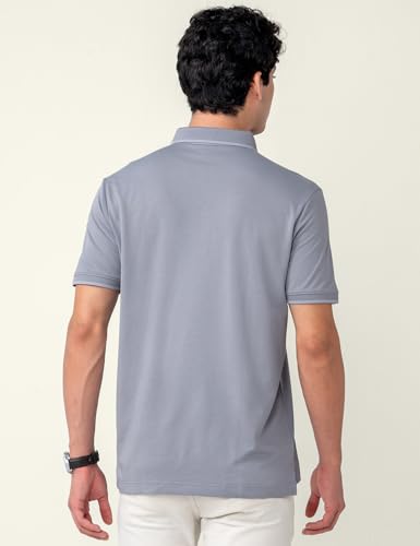 Image of DAMENSCH Men's Cotton Blend Solid Regular Fit T-Shirt
