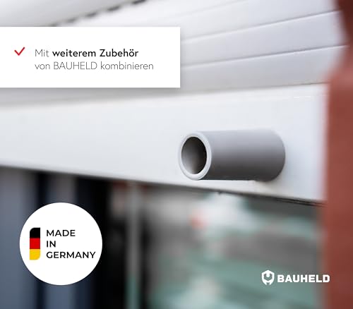 BAUHELD® Rolladen Aufhängefeder Maxi [6 Stück] - Rollladen-Aufhängung aus hochwertigem Federstahl [Kunststoffbeschichtet] - Rolladen-Feder mit Schwalbenschwanz - Für Rolladenprofile 52 & 55mm