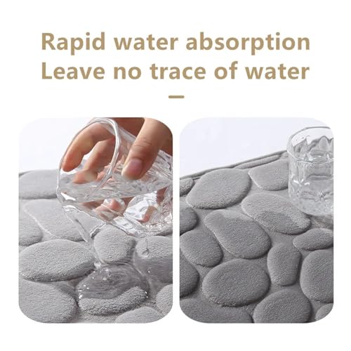 Tappetino da bagno antiscivolo in memory foam, lavabile in lavatrice, morbido tappeto da bagno per casa, soggiorno e doccia – Comfort & Sle combinato