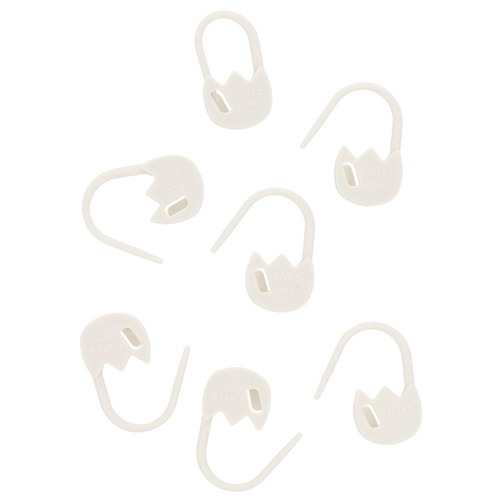 Tulip White Lockable Stitch Marker, 1 Piece