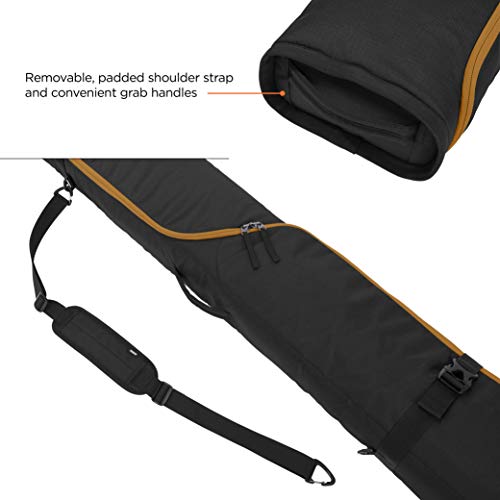 Thule Roundtrip Ski Bag 192cm, Black/Wood Thrush - image 4