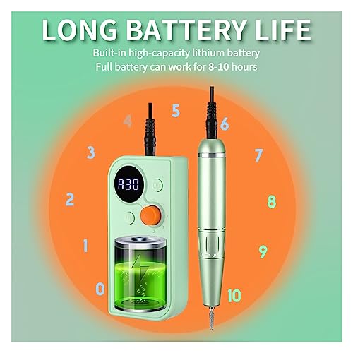 Nail-Grinding-Machine-Portable-30000RPM-Rechargeable-Nail-Drill-Machine-for-Acrylic-Nail-High-Speed-Electric-Manicure-Drill-for-Sculpting-Nails-for-DIY-Home-or-Salon-Mani-Pedis