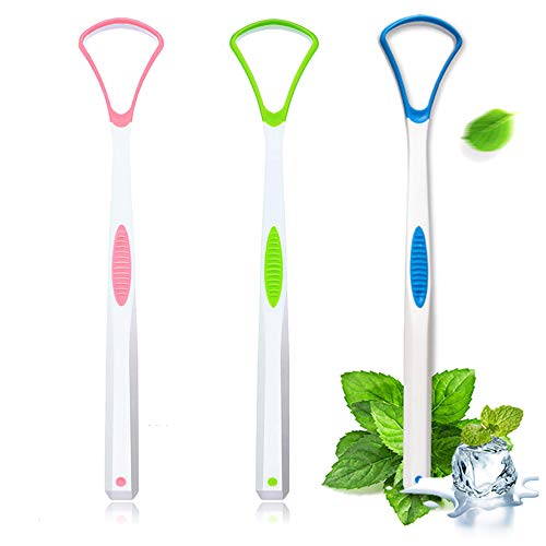 3 PCS Tongue Scraper Cleaner, STTARLUK Tongue Brush Scrapers for Adults & Child,Healthy Oral Care, Reduce Bad Breath, 100% High Quality Tongue Cleaner