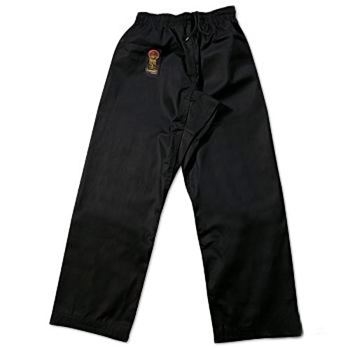 ProForce Gladiator 8oz Karate Pants w Elastic Waist - Black - Size 4