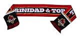 bufandas de equipos de futbol americano Trinidad y Tabago Trinidad y Tabago-Bufanda con logo Trinidad y Tabago Fútbol, Rojo, FR: talla única (talla del fabricante: talla única)
