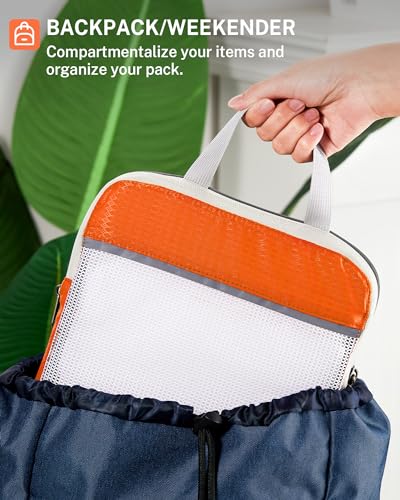 Gonex Compression Packing Cubes and Extensible Storage Mesh Bag Organizers